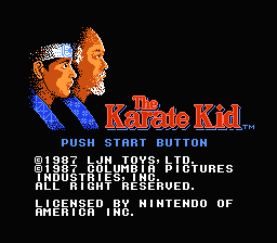 The Karate Kid title screenshot